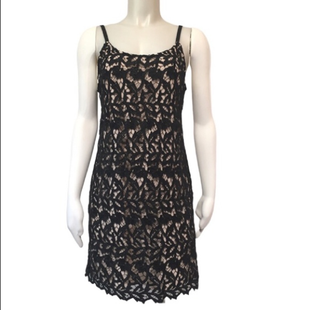 ALICE + OLIVIA Emmie Black Lace Slip Dress Size Small